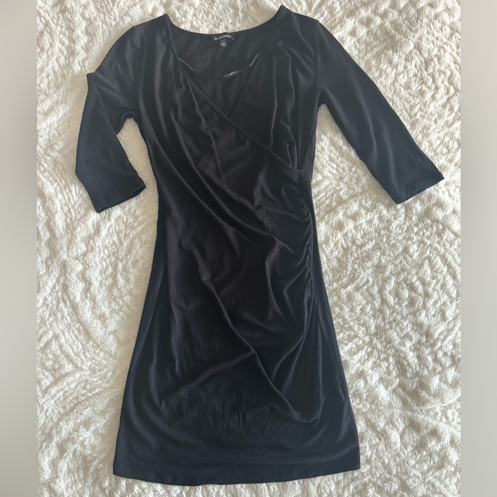 Le Chateau Black Cotton Dress